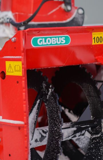 To-trinns Globus snøfres