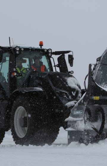 To-trinns snøfres Globus