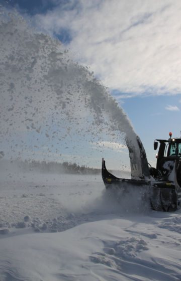 To-trinns snøfres Globus