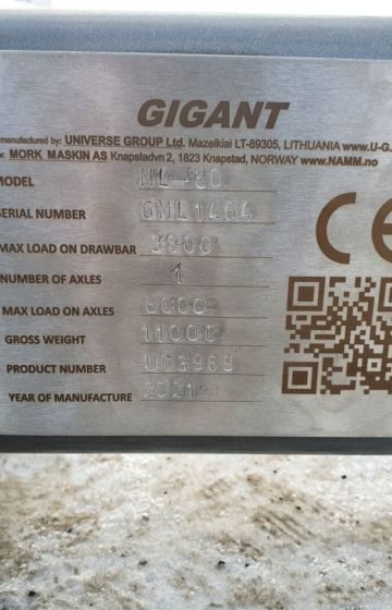 Traktor maskinhenger ML Gigant