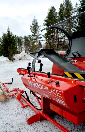 Vedmaskin Falcon Hakki Pilke