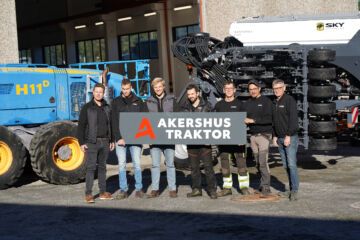 Akershus Traktor Bjørkelangen utvider med nytt, toppmoderne verksted.