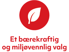 Et sirkulært ikon som symboliserer bærekraft