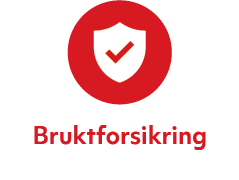 Et sirkulært ikon som symboliserer forsikring