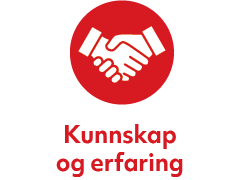 Et sirkulært ikon som symboliserer kunnskap
