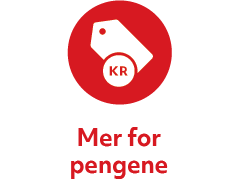 Et sirkulært ikon som symboliserer penger
