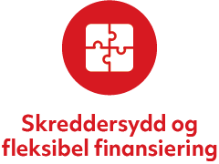 Et sirkulært ikon som symboliserer tilpasning