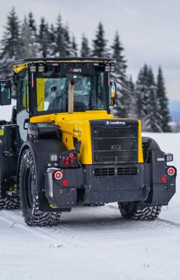 Lundberg 6260 på snødemo.